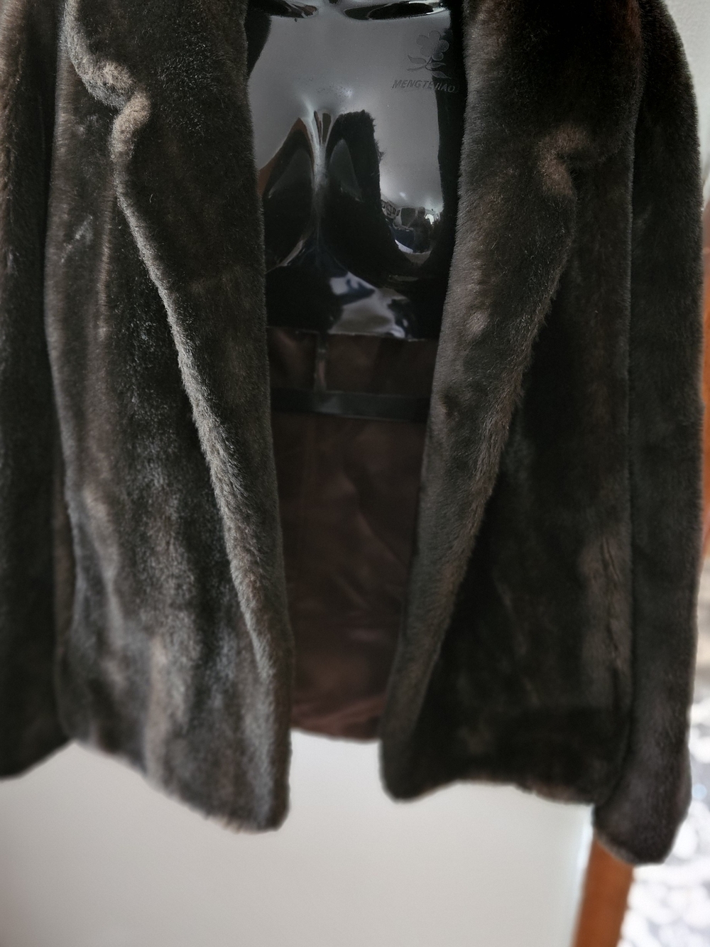 Vintage 60s Sportowne Princetons Temptation Faux Fur Mink Coat Jacket Brown M/L